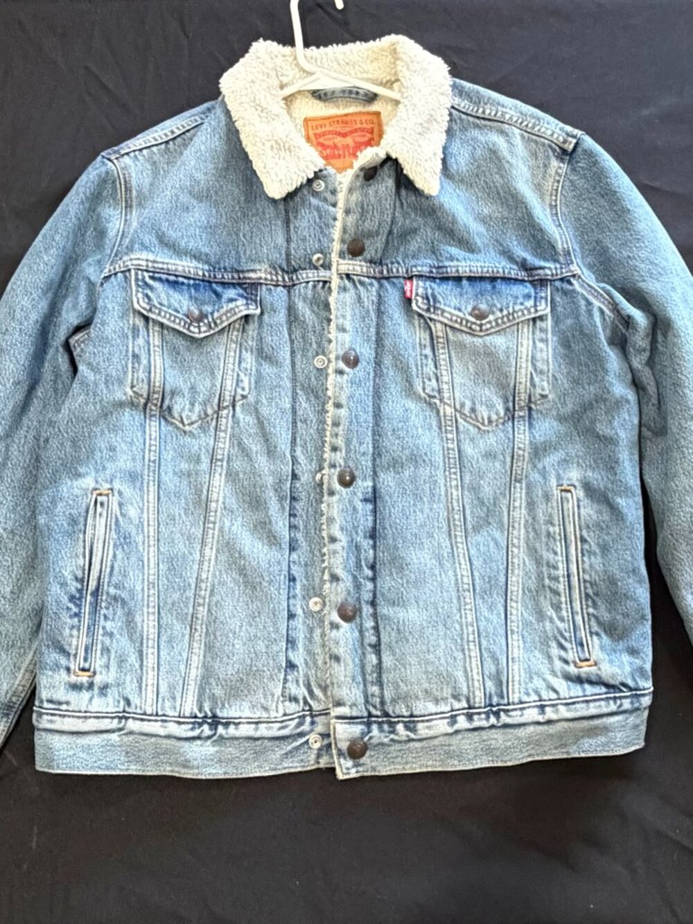 Levi's Sherpa Lines Denim Jacket Size Medium